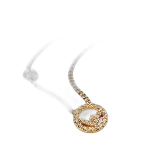 F Is Fendi Embellished Necklace