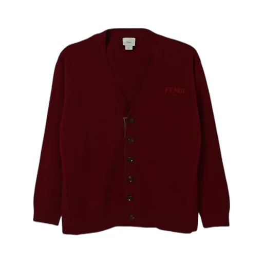 Logo-Embroidered Cardigan