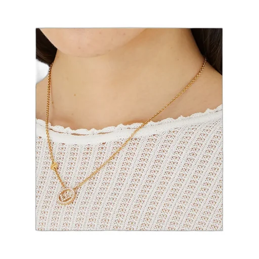 F Is Fendi Embellished Necklace