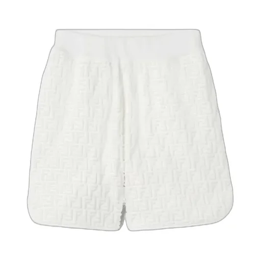 Ff-Logo Straight-Leg Shorts