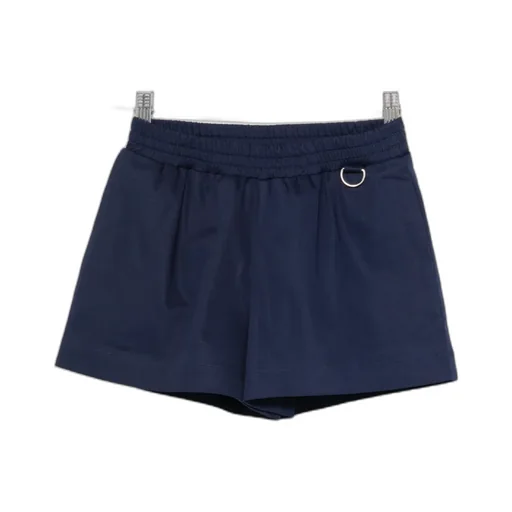 Elastic-Waist Pouch-Detail Shorts