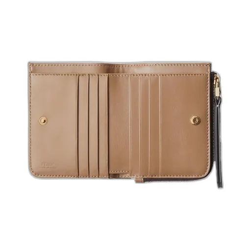 Monogrammed Zipped Small Wallet