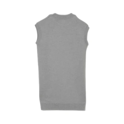 Embroidered-Logo Wool Dress