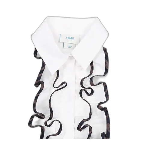 Ruffled Cotton Shirt