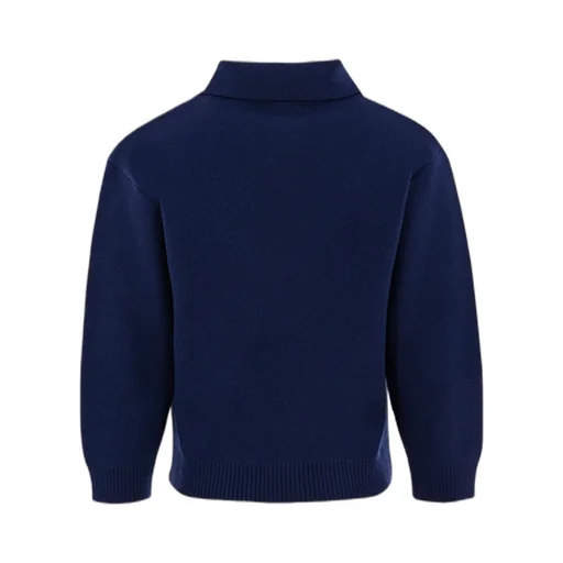 Embroidered-Logo Wool Polo Shirt