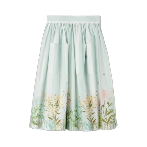 Floral Printed Midi Skirt