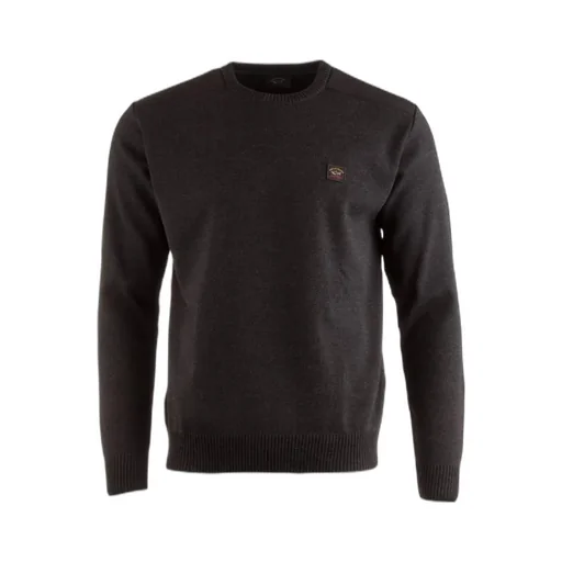Round-Neck Knitted Pullover