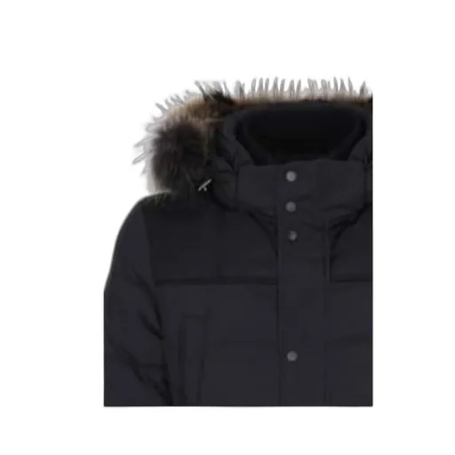Zippered Quilted Down Jacket