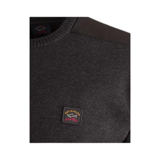 Round-Neck Knitted Pullover