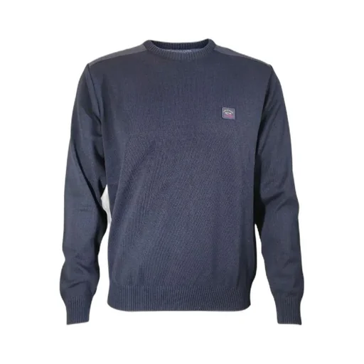 Round-Neck Knitted Pullover