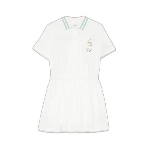 Logo-Embroidered Polo Dress