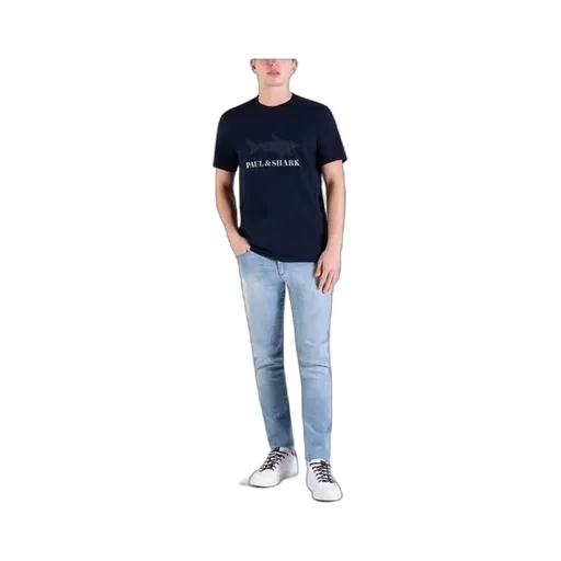 Round Collar Logo T-Shirt