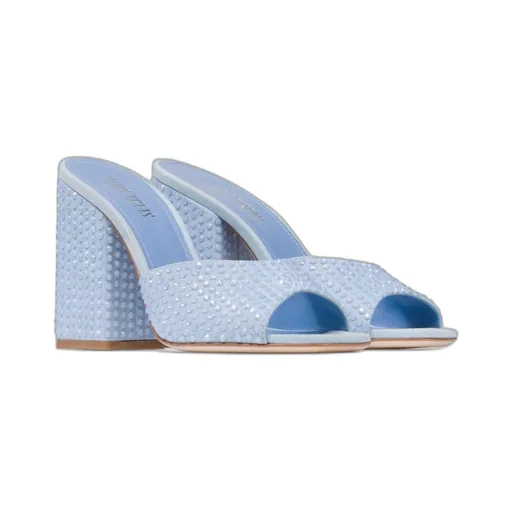 Embellished Slip-On Mules