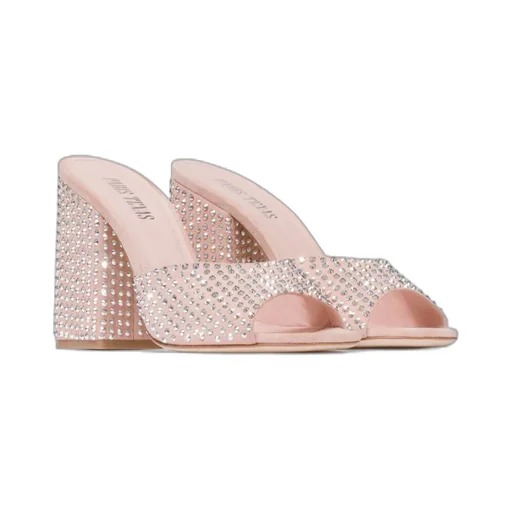 Embellished Slip-On Mules