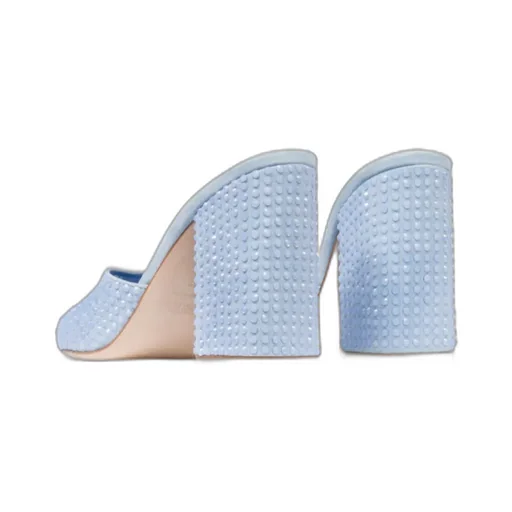 Embellished Slip-On Mules