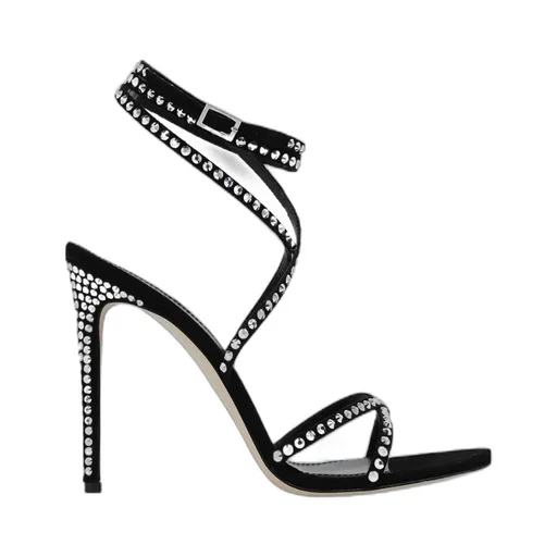 Holly Zoe Embellished Ankle Strapped Sandals