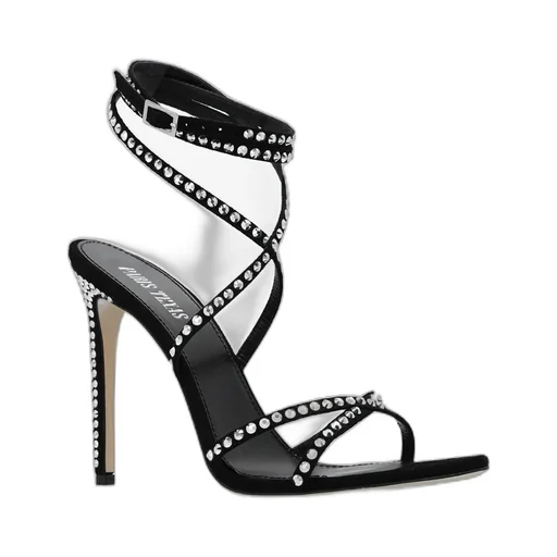 Holly Zoe Embellished Ankle Strapped Sandals