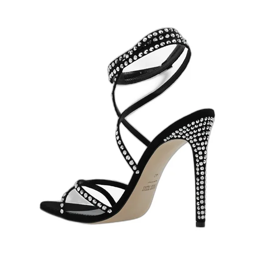 Holly Zoe Embellished Ankle Strapped Sandals