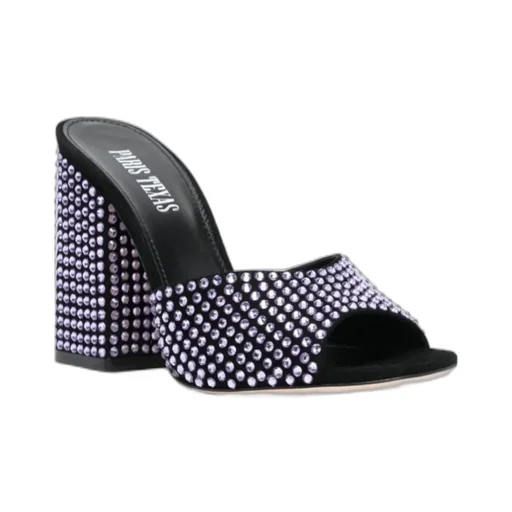 Embellished Slip-On Mules