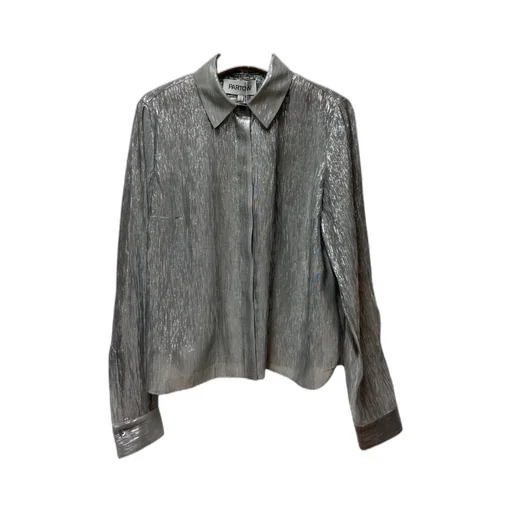 Lara Lame Fitted Shirt