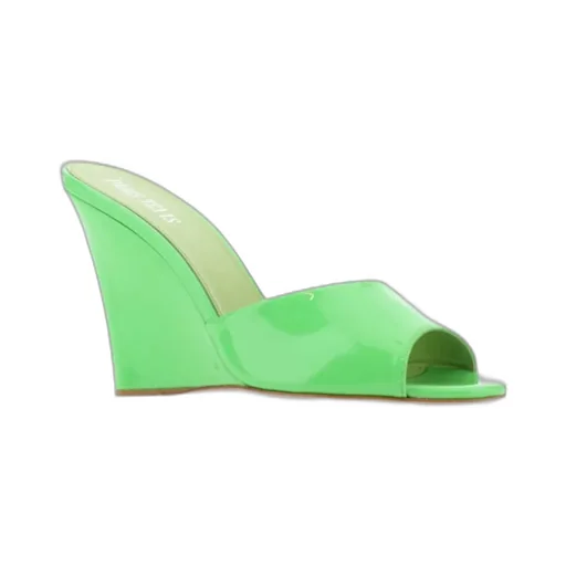 Wanda Open Toe Wedge Mules