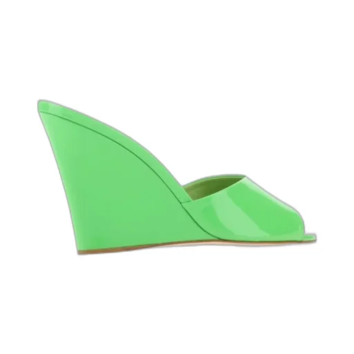 Wanda Open Toe Wedge Mules