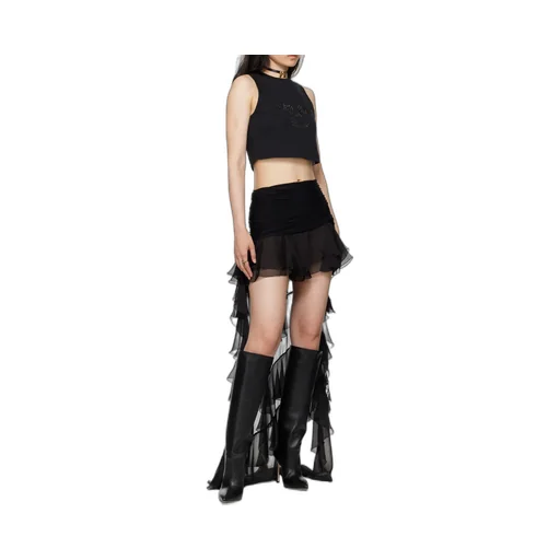 Pointed-Toe Knee-High Stiletto Boots