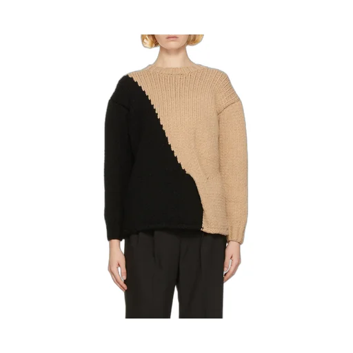 Logo Color-Matching Knitted Sweater