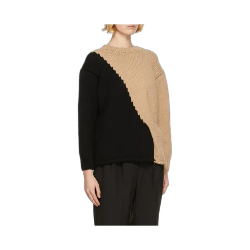 Logo Color-Matching Knitted Sweater