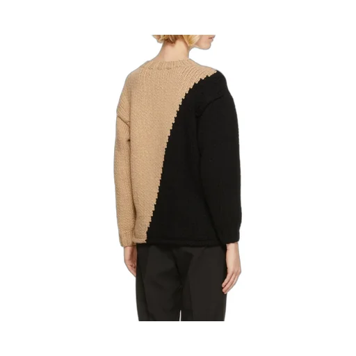 Logo Color-Matching Knitted Sweater