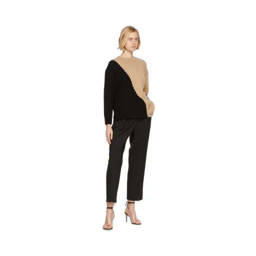 Logo Color-Matching Knitted Sweater
