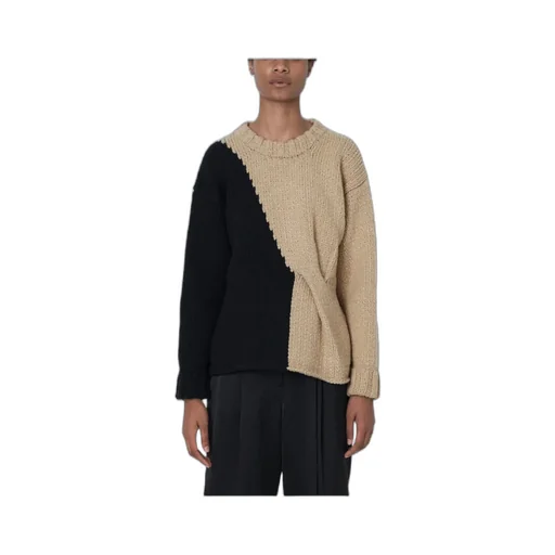 Logo Color-Matching Knitted Sweater