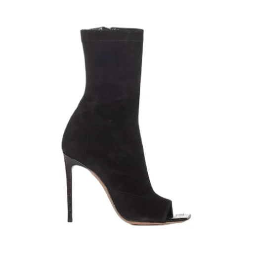 Amanda Open-Toe Ankle Boots