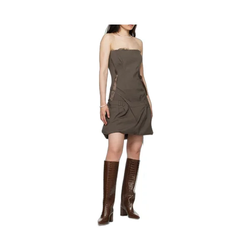 Anja Embossed Knee-Length Boots