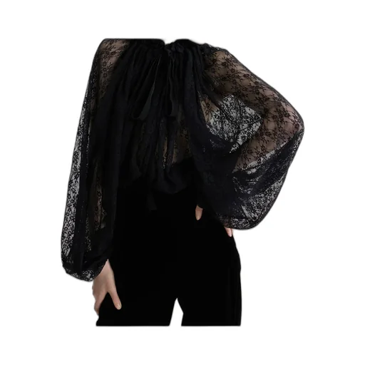 Lace Drawstring Top