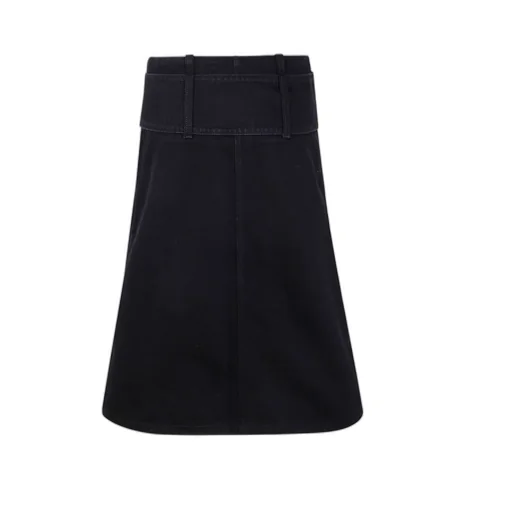 Buckle Zip Detailed Skirt