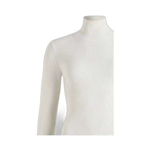 Turtleneck Long-Sleeve Knit Top
