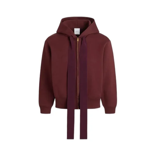 Logo-Embroidered Zip-Up Hoodie
