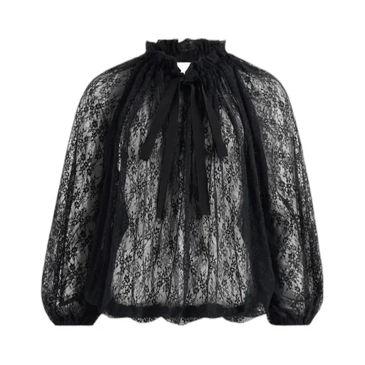 Lace Drawstring Top