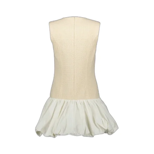 Tweed Bubble-Hem Dress