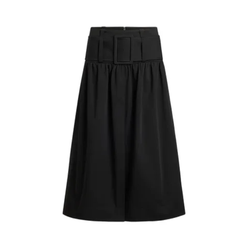 Belted Gathered Skirt