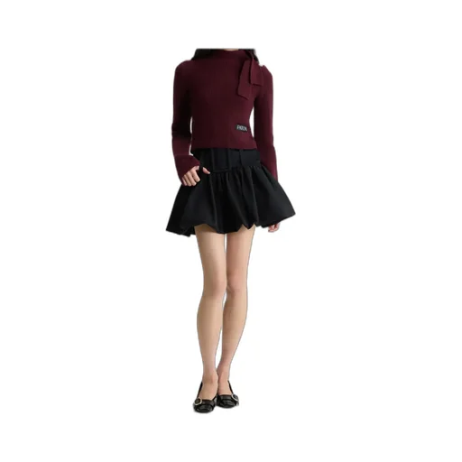 Logo Patch Long-Sleeve Knit Sweater