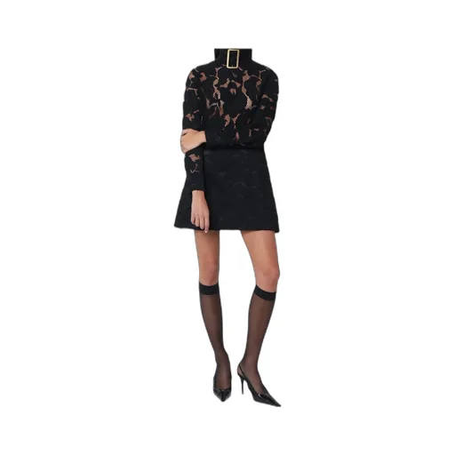 High-Neck Mini Dress