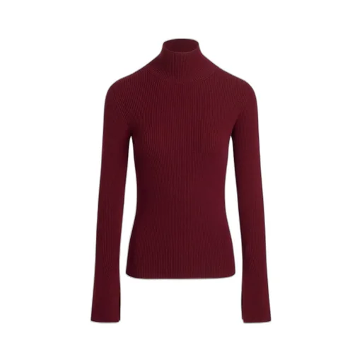 Turtleneck Ribbed Sweater