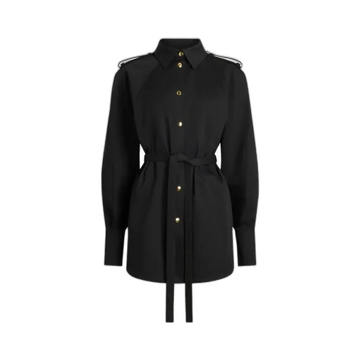 Belted Shirt Mini Dress