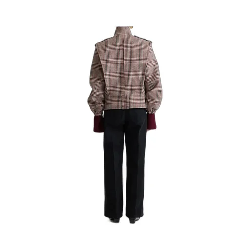 Plaid Bomber Jacket