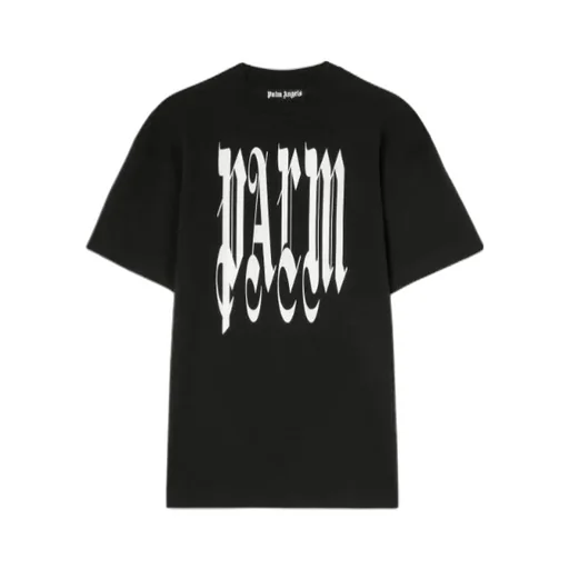 Gothic Logo Printed Crewneck T-Shirt