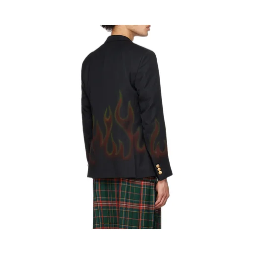 Burning Double-Breasted Blazer