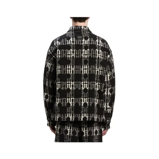 Monogram Pattern Drop Shoulder Shirt
