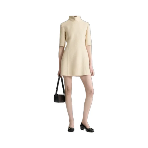 High-Neck Mini Dress